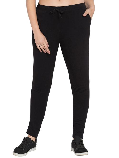 drawstring waist ankle length track pant - 15885182 - Very Small Image - 1