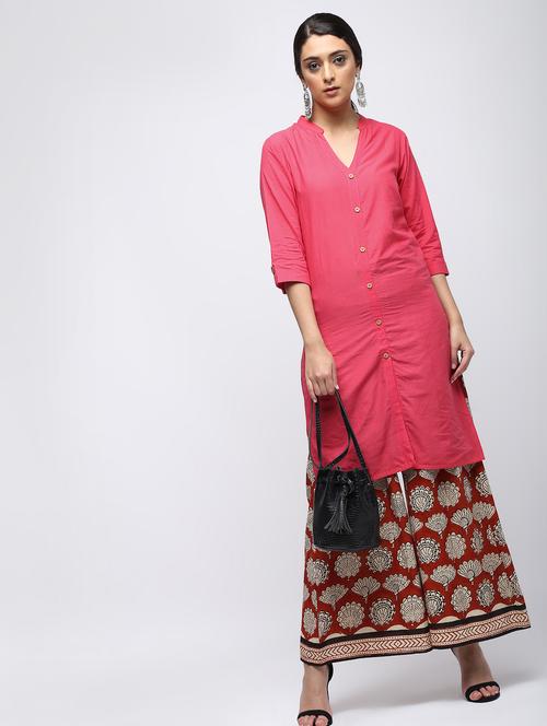 solid straight kurta - 15887529 - Very Small Image - 1