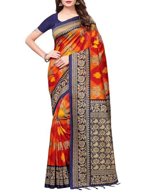 elephant motif printed saree - 15887771 - Very Small Image - 1
