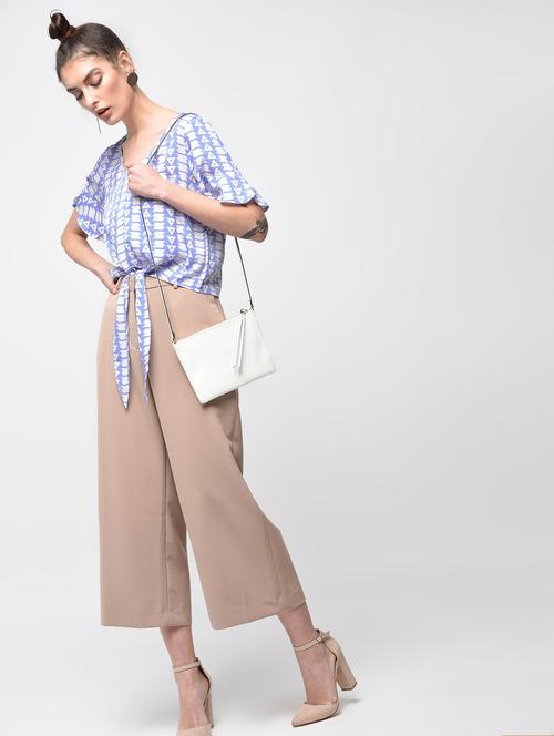 tie-up hem geometric top - 15887891 - Very Small Image - 1