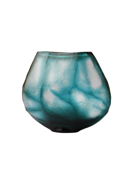 anasa décor blue 8 inch glass vase - 15888951 - Very Small Image - 1