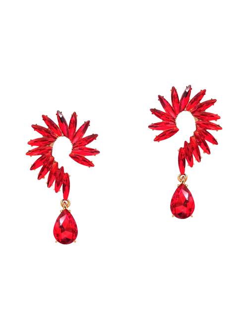 red drop earring - 15889712 - Very Small Image - 1