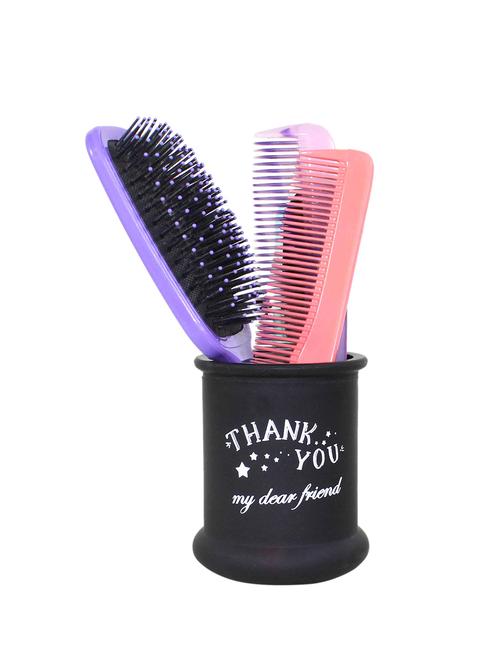hosley trendy gift black jar pen holder/comb holder for best friend - 15890260 - Very Small Image - 1