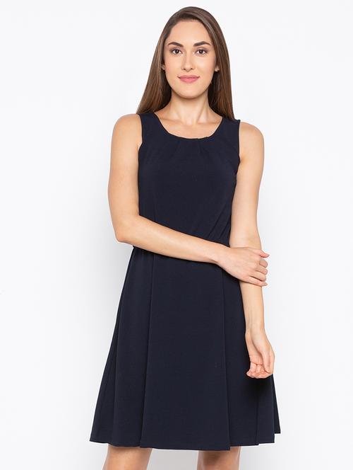 navy blue a-line dress - 15890302 - Very Small Image - 1