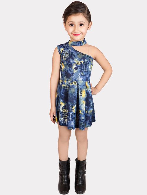 girls single?shoulder sleeveless frock - 15893059 - Very Small Image - 1