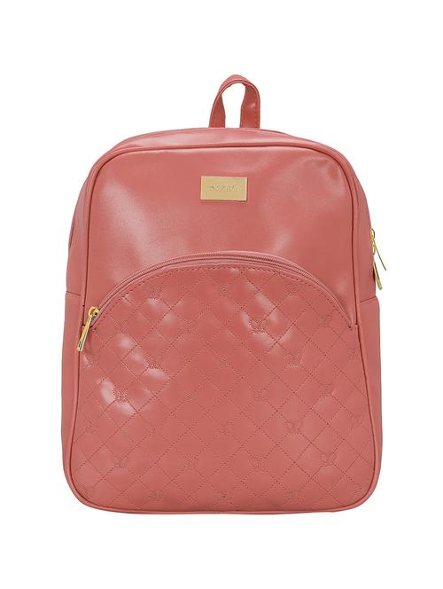 pink leatherette (pu) regular backpack - 15893260 - Very Small Image - 1