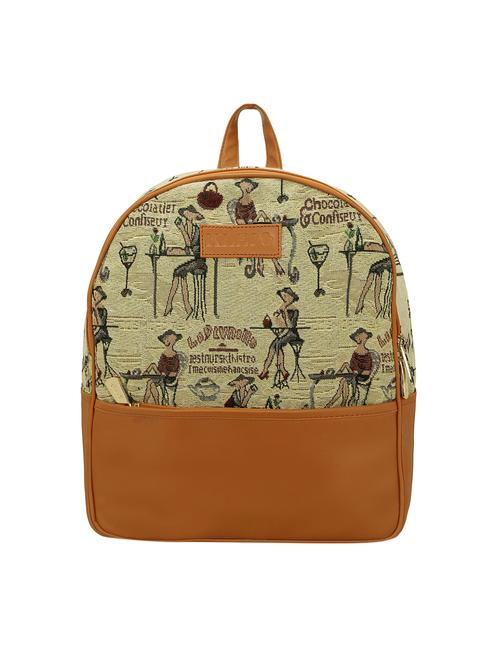 beige canvas regular backpack - 15893269 - Very Small Image - 1
