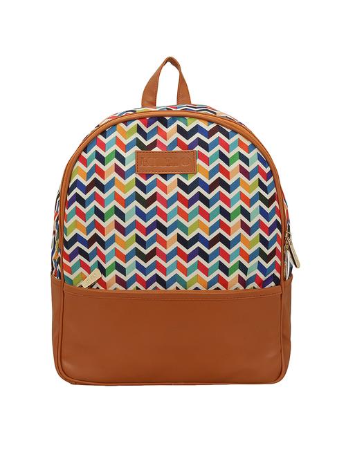 multi colored canvas regular backpack - 15893276 - Very Small Image - 1