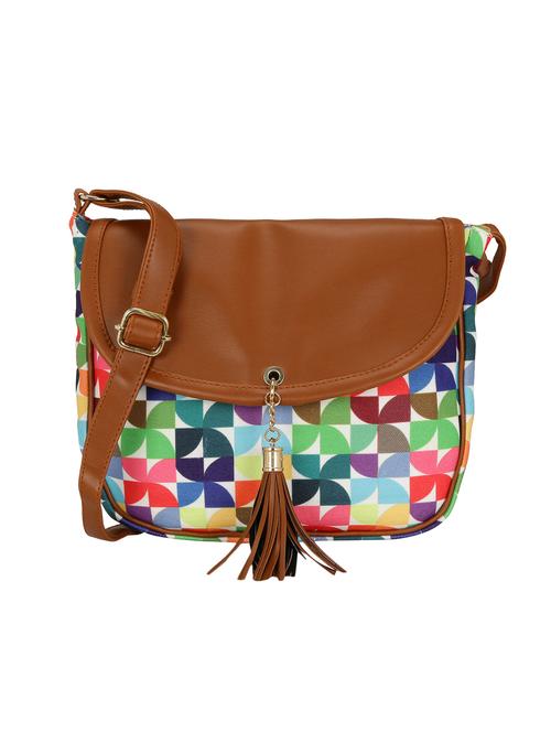 multi colored canvas sling bag - 15893299 - Very Small Image - 1