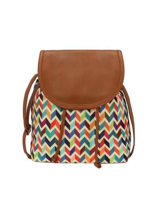 multi colored canvas sling bag - 15893310 - Very Small Image - 1