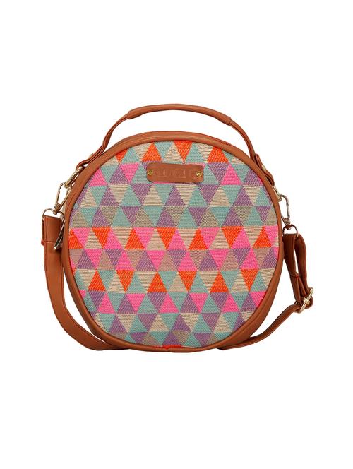 tan cotton sling bag - 15893334 - Very Small Image - 1