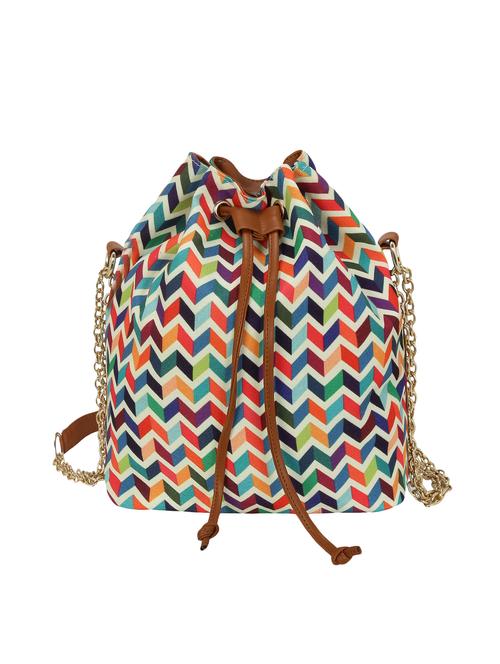 multi colored canvas sling bag - 15893364 - Very Small Image - 1