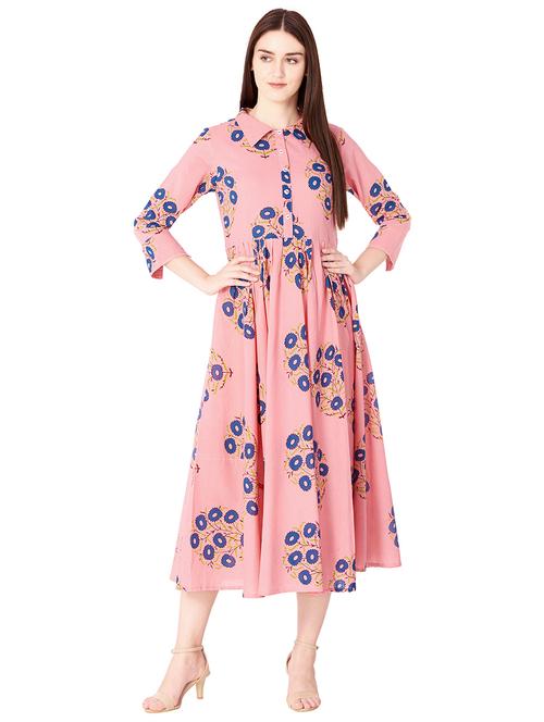 flared printed dress - 15893755 - Very Small Image - 1