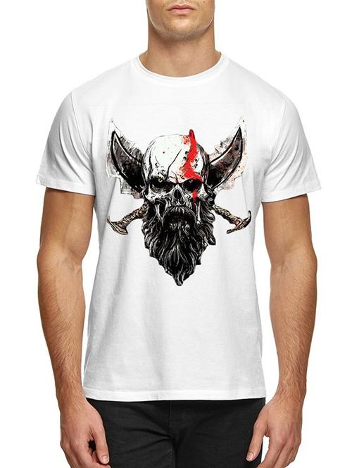 white polyester chest print tshirt - 15893966 - Very Small Image - 1