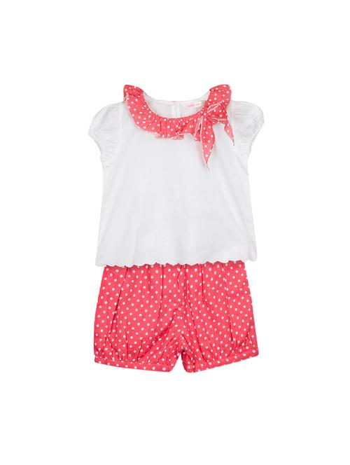 white cotton shorts set - 15894110 - Very Small Image - 1