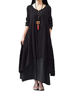 deep black layered gown dress - 15894694 - Very Small Image - 1