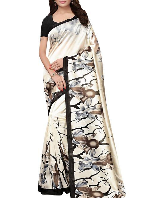 digital floral printed saree with blouse - 15897187 - Very Small Image - 1