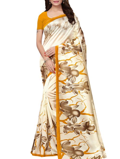 digital floral printed saree with blouse - 15897188 - Very Small Image - 1