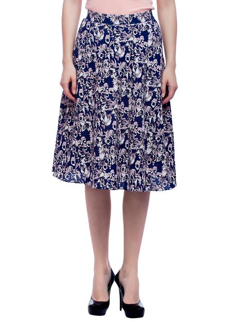 floral flared skirt - 15900253 - Very Small Image - 1