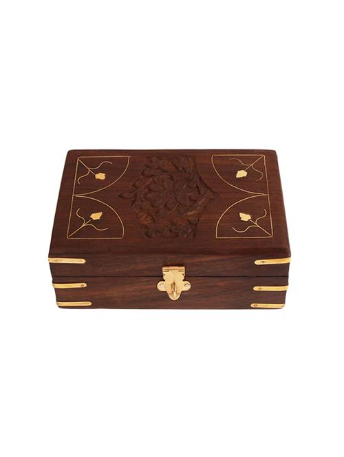 desi karigar wooden jewellery box - 15900536 - Very Small Image - 1