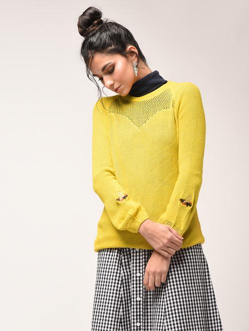 pointelle knit pullover - 15900947 - Very Small Image - 1