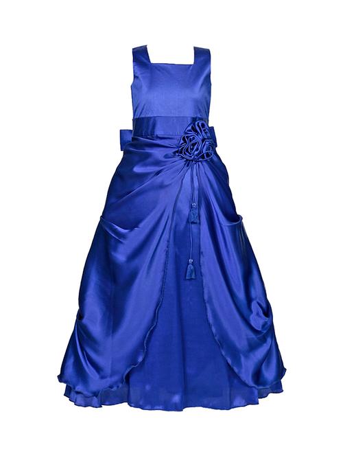 blue satin gown - 15901121 - Very Small Image - 1
