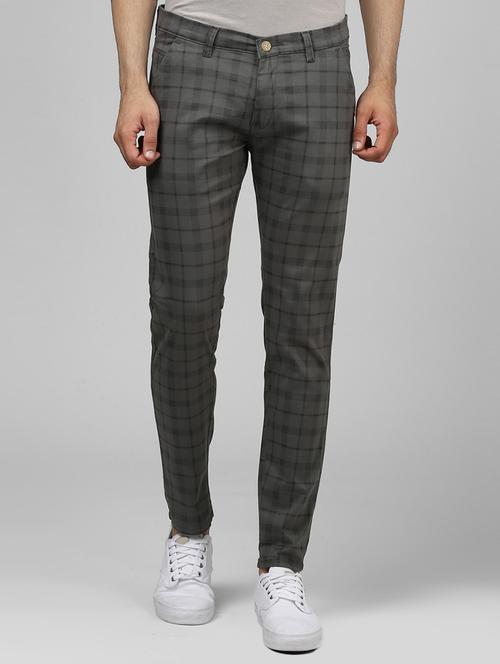 grey cotton chinos - 15901348 - Very Small Image - 1