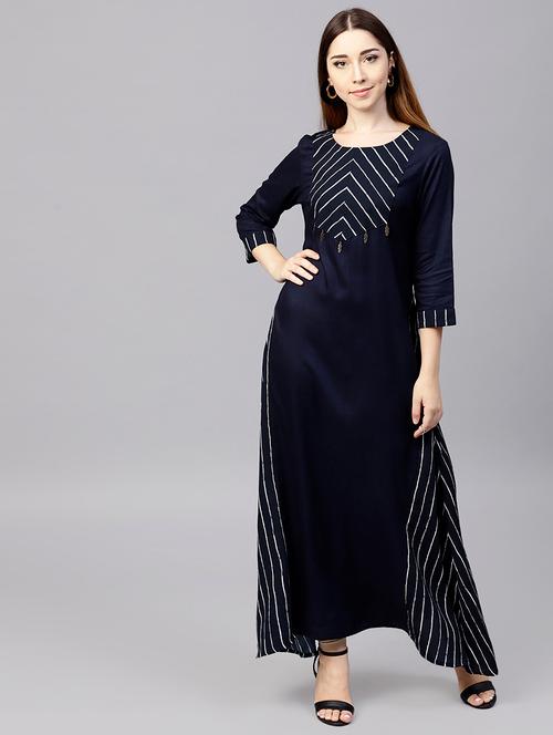 a-line gotta work kurta - 15901507 - Very Small Image - 1