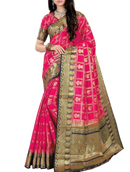 self design patola saree - 15901662 - Very Small Image - 1