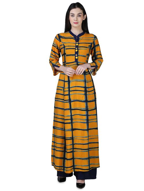flared printed kurta - 15901762 - Very Small Image - 1