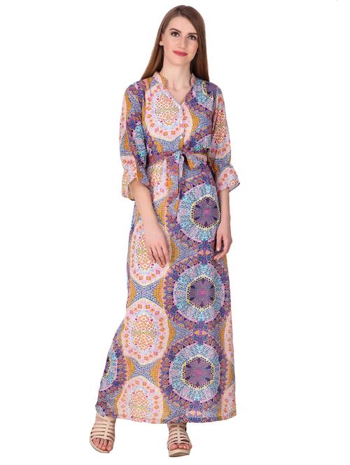 tie front maxi dress - 15902306 - Very Small Image - 1