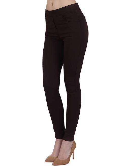 mid waist solid jegging - 15902314 - Very Small Image - 1