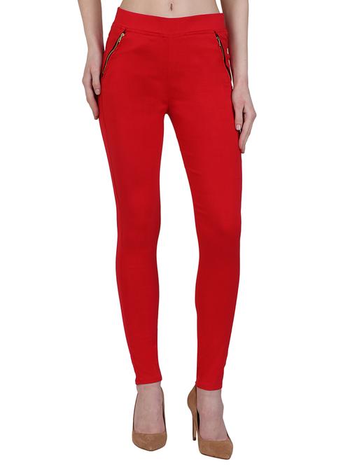 zipper detail mid waist jegging - 15902320 - Very Small Image - 1