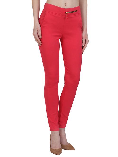zipper detail mid waist jegging - 15902321 - Very Small Image - 1