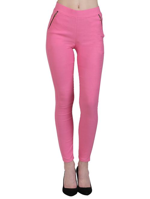 high waist solid jegging - 15902333 - Very Small Image - 1
