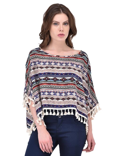 tassel detail asymmetric top - 15902642 - Very Small Image - 1