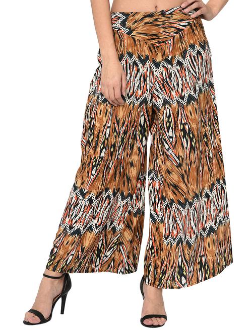 high waist flared palazzo - 15902769 - Very Small Image - 1