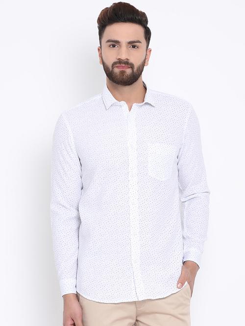 white printed casual shirt - 15902937 - Very Small Image - 1