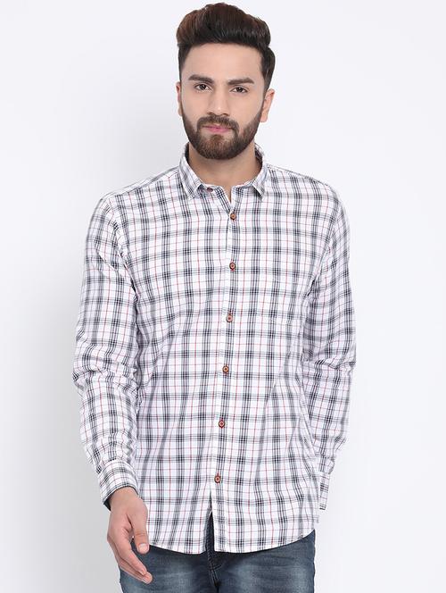 white checkered casual shirt - 15902950 - Very Small Image - 1