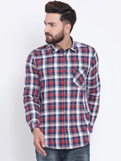 multicolor checkered casual shirt - 15902975 - Very Small Image - 1