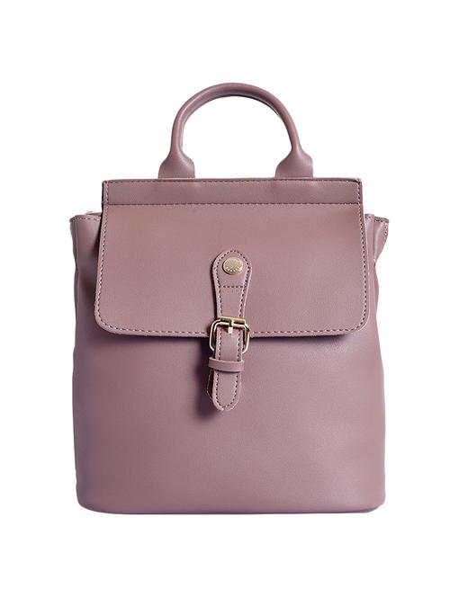 purple leatherette (pu) fashion backpack - 15904590 - Very Small Image - 1