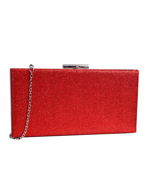 red leatherette (pu) regular clutch - 15904598 - Very Small Image - 1