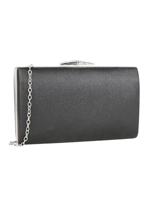 black leatherette (pu) regular clutch - 15904605 - Very Small Image - 1