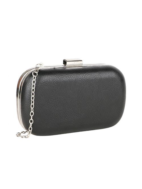 black leatherette (pu) regular clutch - 15904614 - Very Small Image - 1