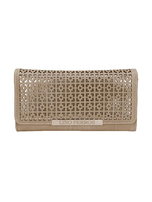 beige leatherette (pu) regular purse - 15904670 - Very Small Image - 1