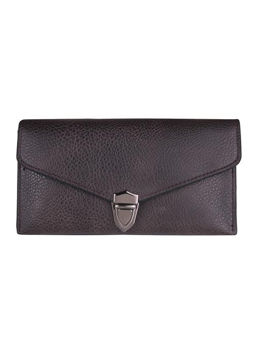 brown leatherette (pu) regular purse - 15904720 - Very Small Image - 1