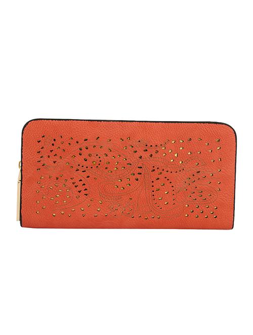 orange leatherette (pu) regular purse - 15904922 - Very Small Image - 1