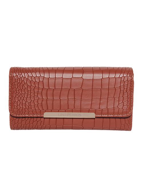 brown leatherette (pu) regular purse - 15904950 - Very Small Image - 1