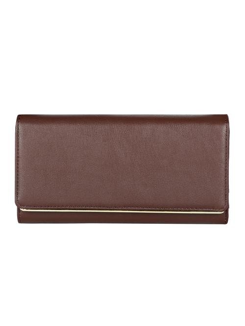 brown leatherette (pu) regular purse - 15904966 - Very Small Image - 1