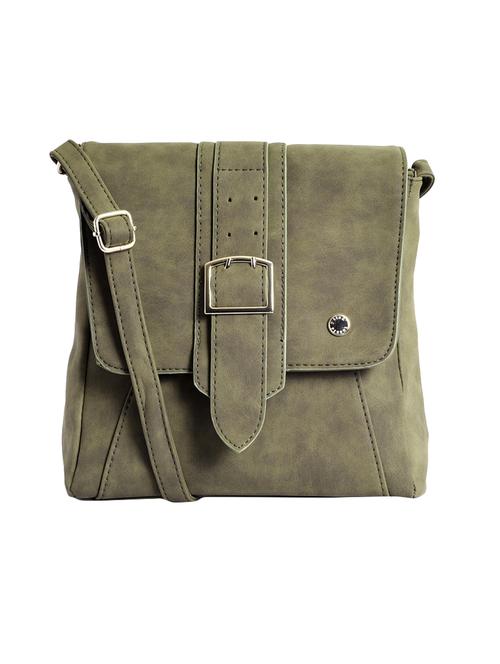 olive leatherette (pu) sling bag - 15905054 - Very Small Image - 1